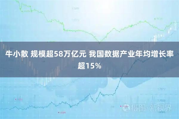 牛小散 规模超58万亿元 我国数据产业年均增长率超15%